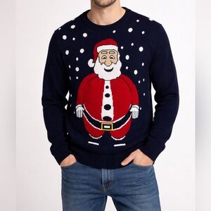 Festive Beer Belly Santa Sweater